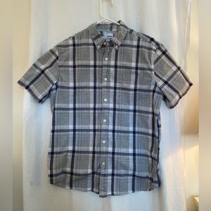 Sonoma Short Sleeve Plaid Casual Dress Shirt Size L Great Dad Gift!